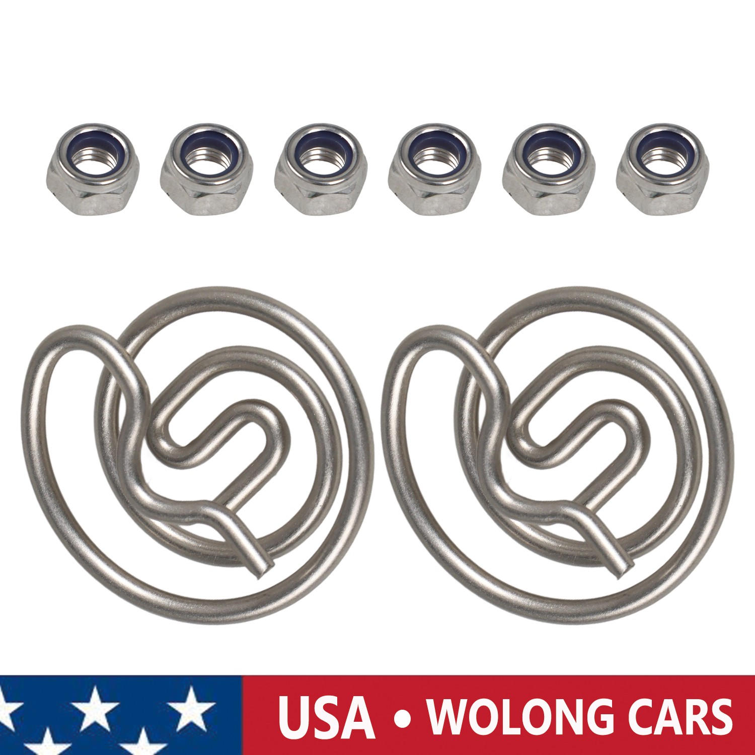 Pair Electronic Exhaust Actuator Valve Spring Kit for Dodge Charger 2015-2022