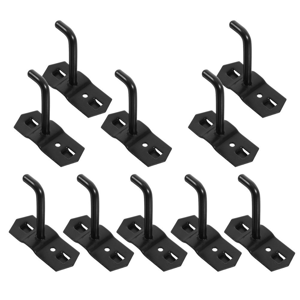 10Pcs Versatile Heavy Duty Iron Pegboard Hooks Wall Brackets for Hanging