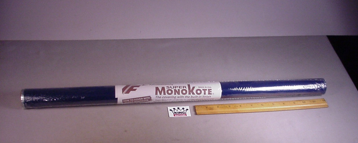 Vintage Top Flite Super Monokote Covering Film 207 Blue 6' Roll MIP Airplane RC