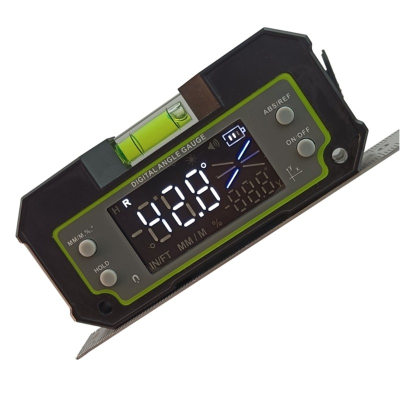 Gauge DualAxis Inclinometer with Base 4x90° Finder