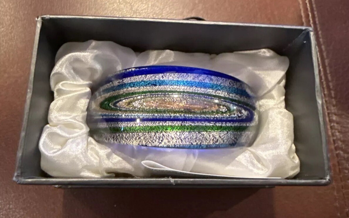 PIER 1 Art Glass Bracelet, New In Box. Free Shipping
