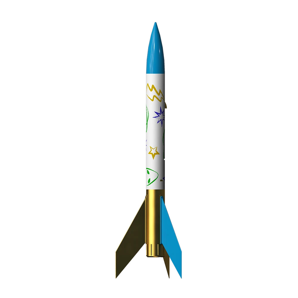 Estes Flying Model Rocket Kit Cosmic Ray, Single Bulk Pack Kit.