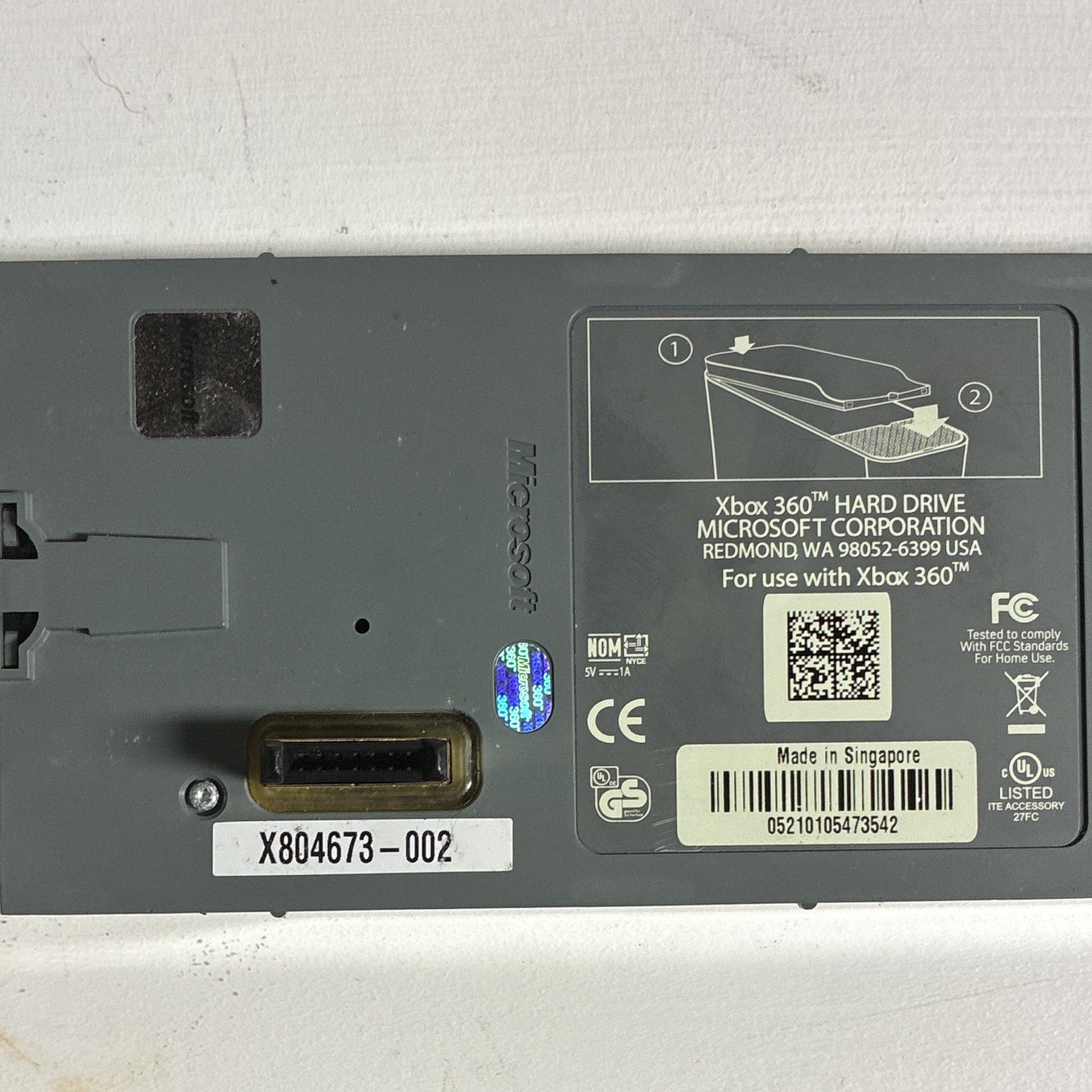 Microsoft Xbox 360 Hard Drive HDD Module Gray for Console