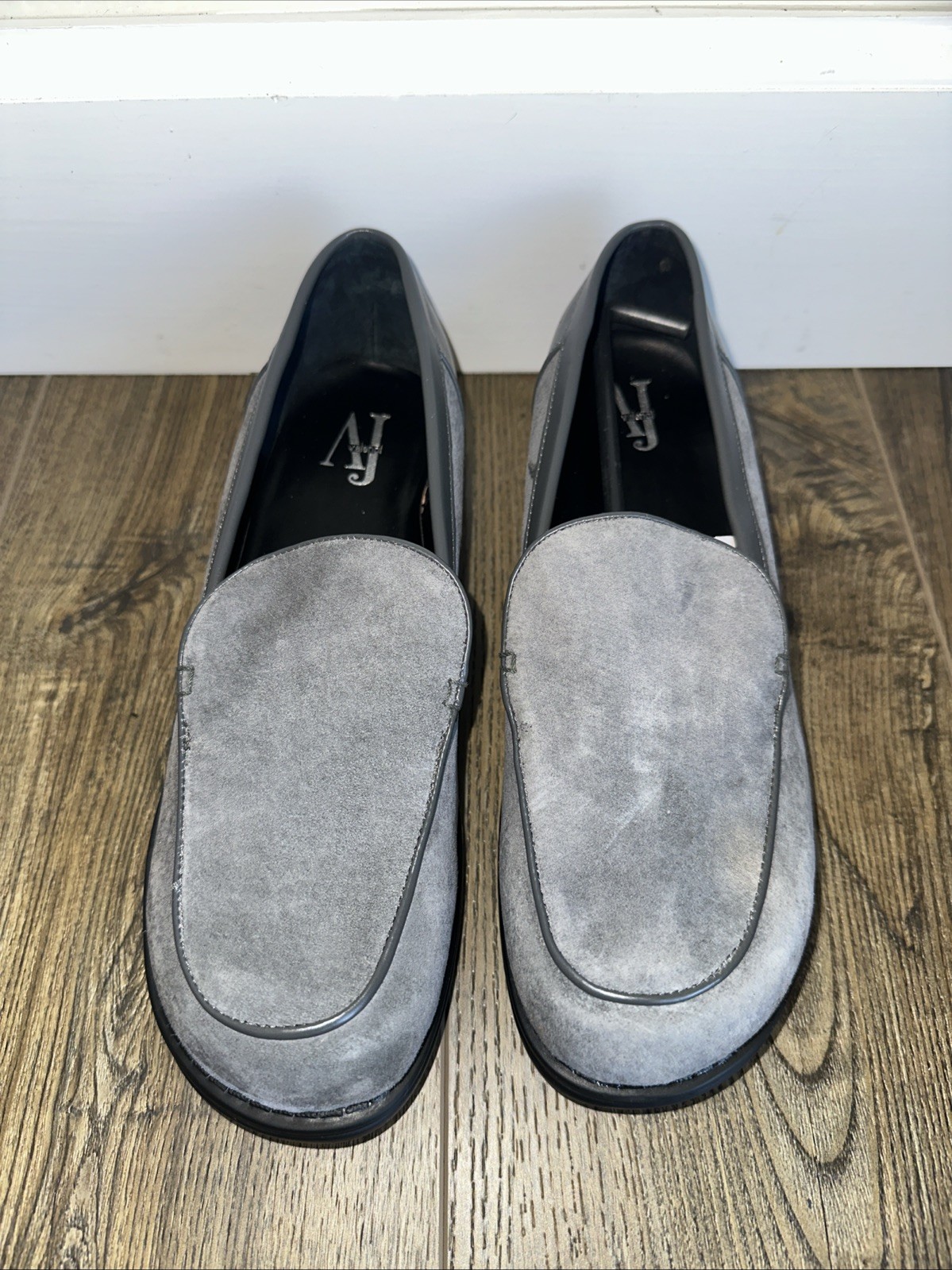 AJ Valenci Womens Shoes 9.5W Heather Grey Slip On Loafers 315971 Comfort