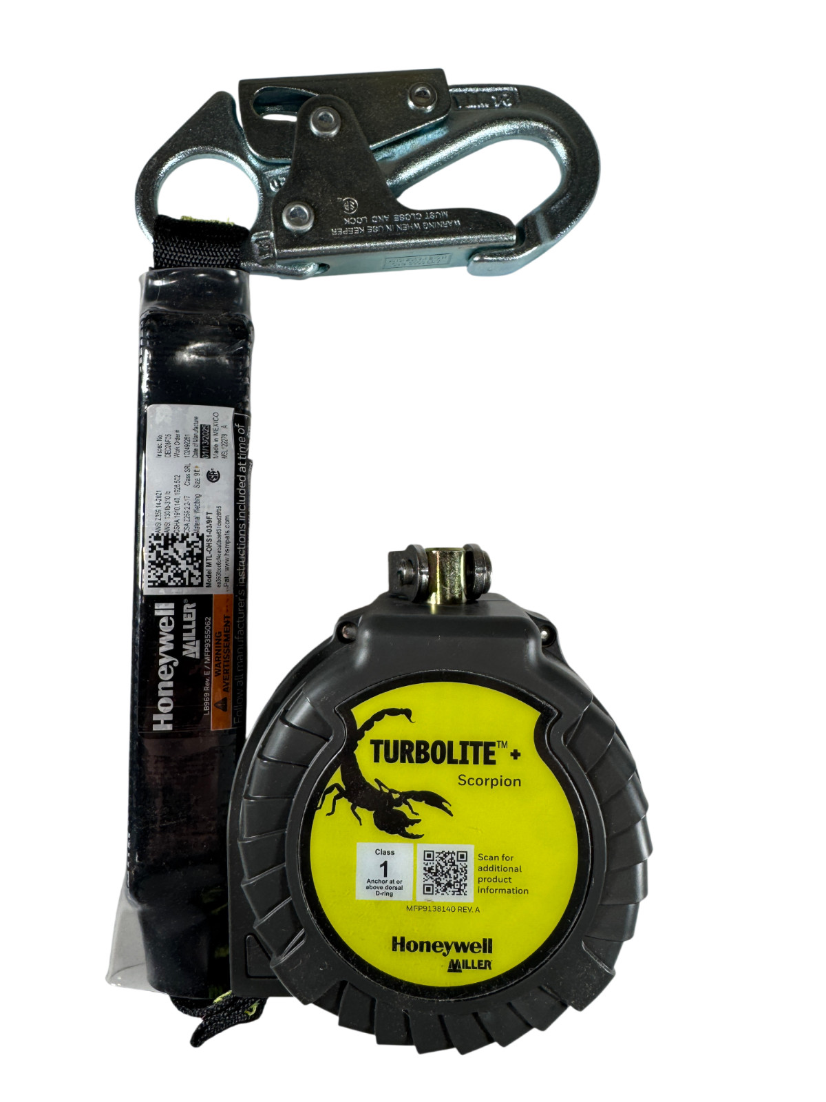 MILLER MTL-OHS1-03/9FT 420lb Capacity 9' Self-Retracting Fall Limiter