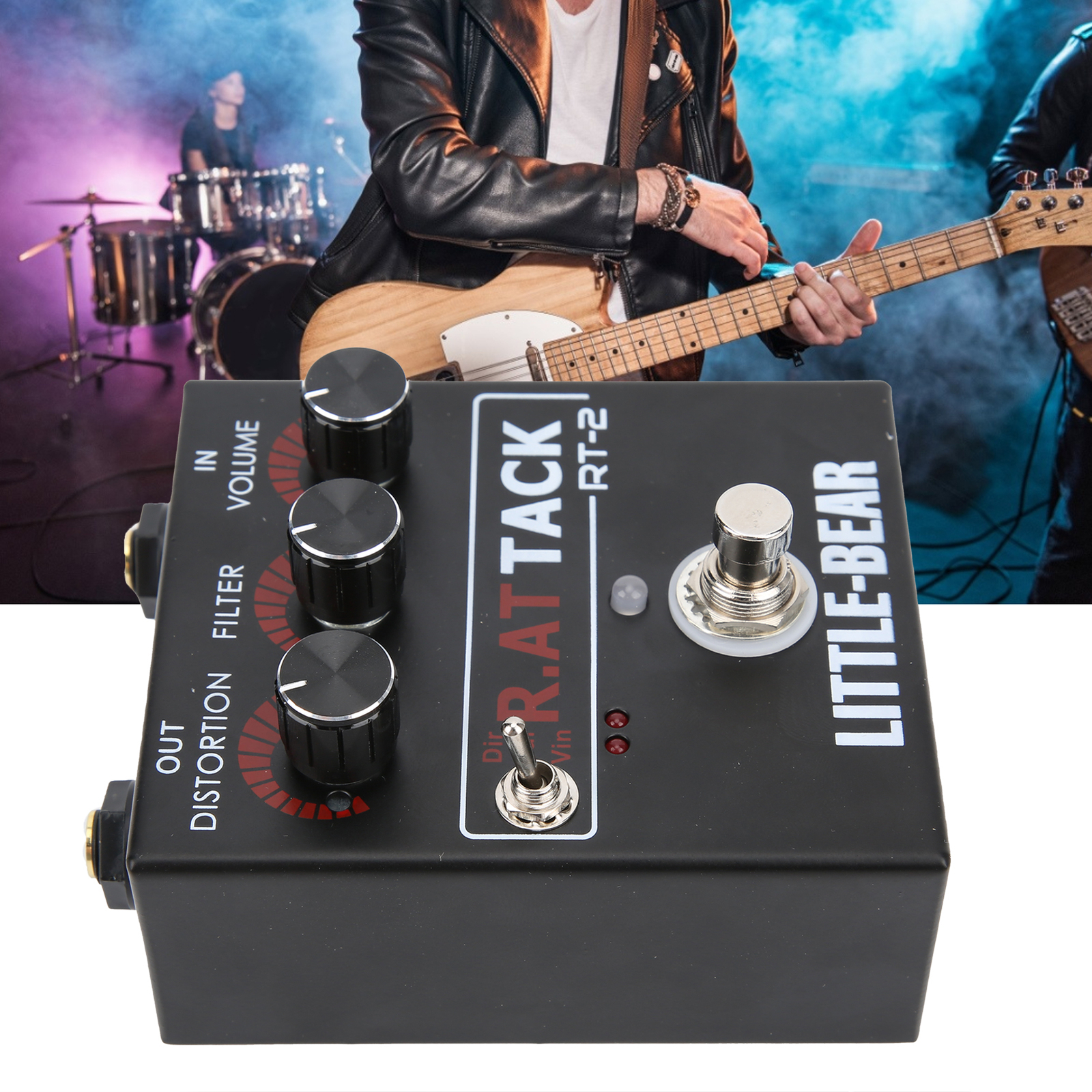Guitar Distortion Effector Electric 3‑Level For RAT Single Effect Accessory