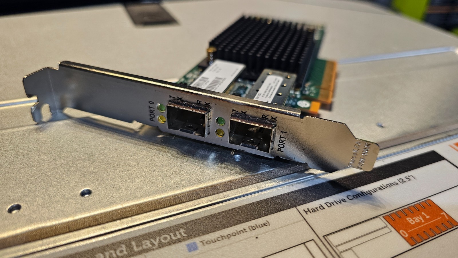 HP 16GB 2-Port FC Full Height HBA w Full Bracket - PNs 719212-001 C8R39A SN1100E
