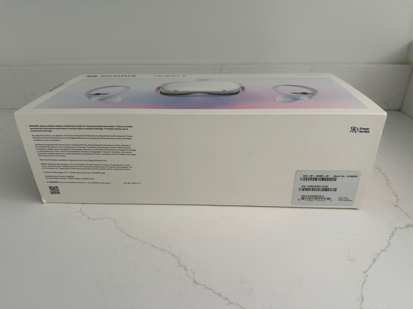 Oculus Quest 2 256GB + 2 Controllers Tested and Works