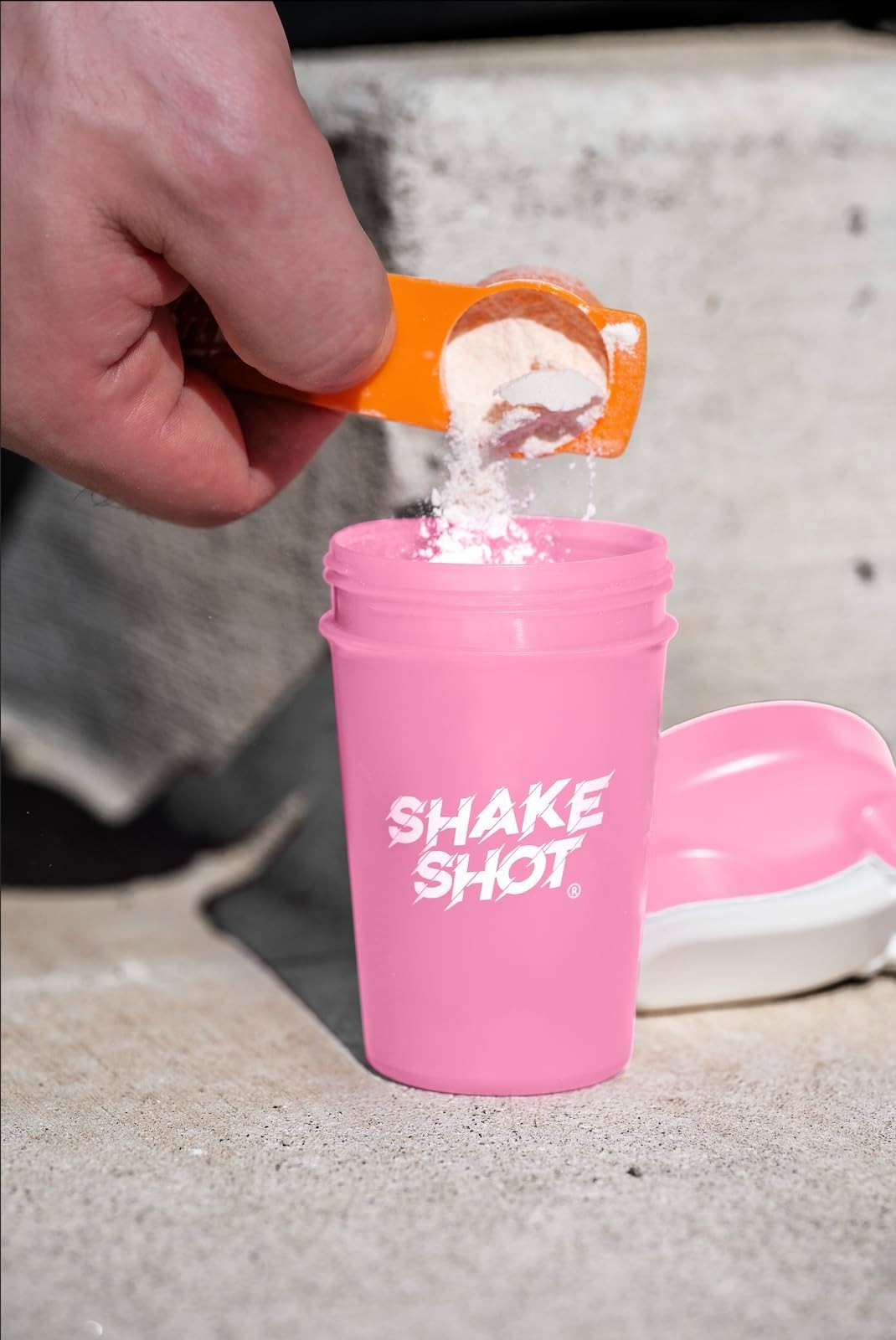 Pink 4oz Mini Shaker Bottle for Pre Workout & Creatine | Clip & Shaker Ball Incl