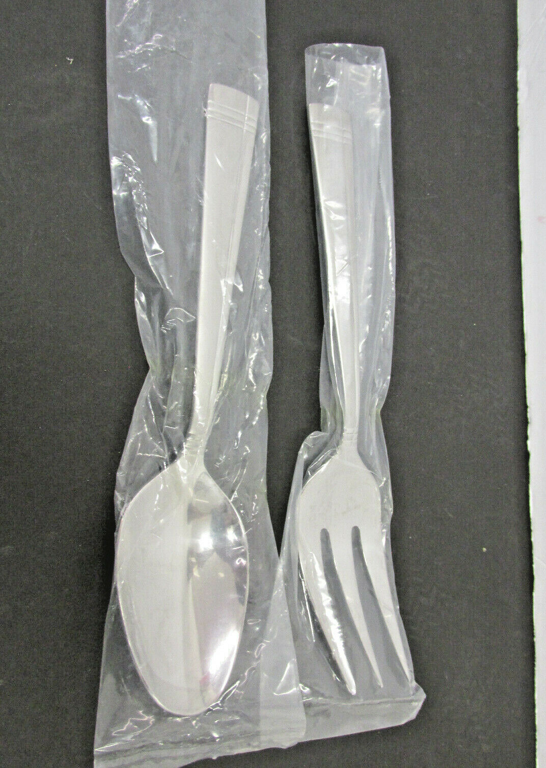 AMSTERDAM ( STAINLESS ) BY ONEIDA SILVER VIETNAM  ONE  SERVING SPOON & FORK