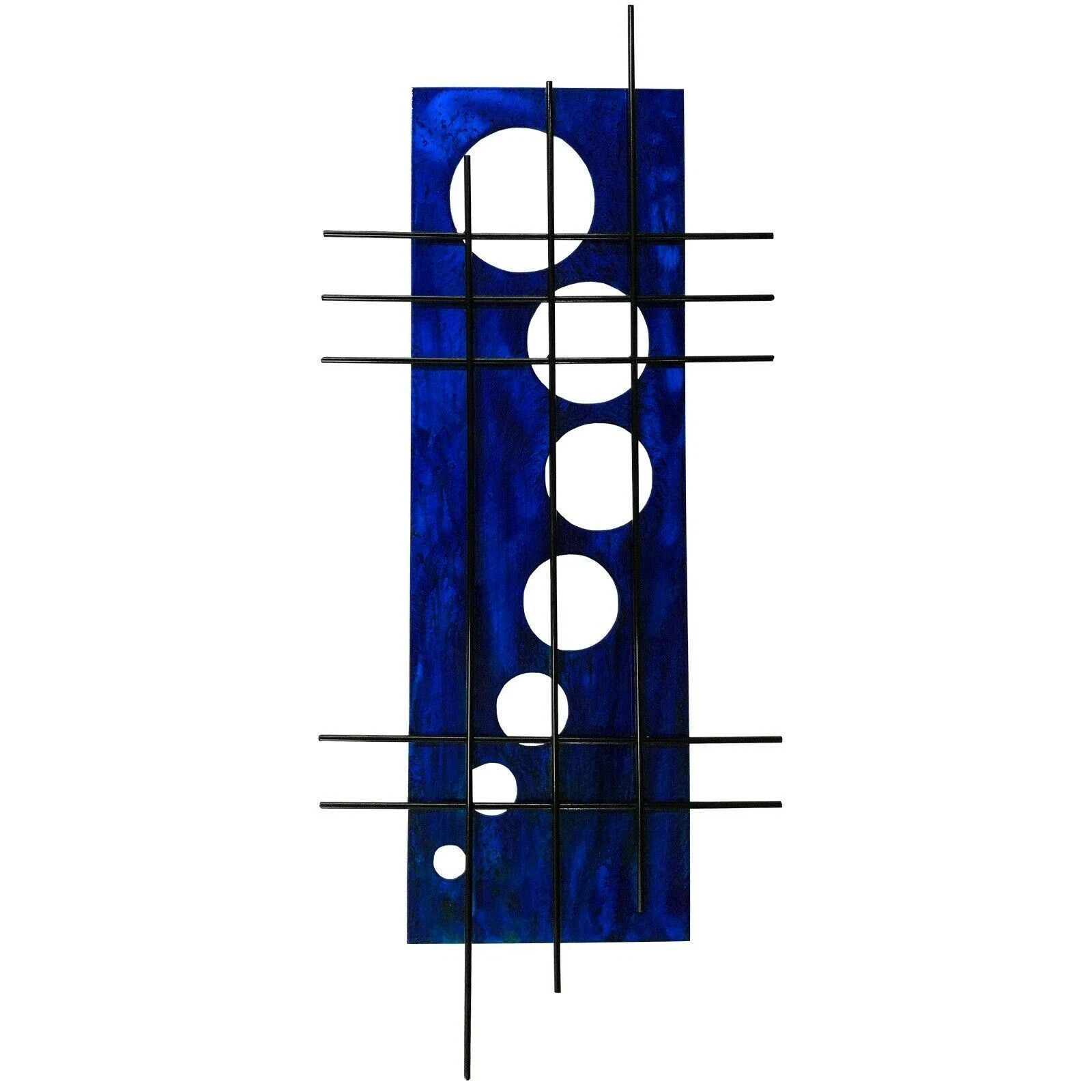 Holy Stix Metal Wall Decor - Aged Blue - 28.5" x 12.25"