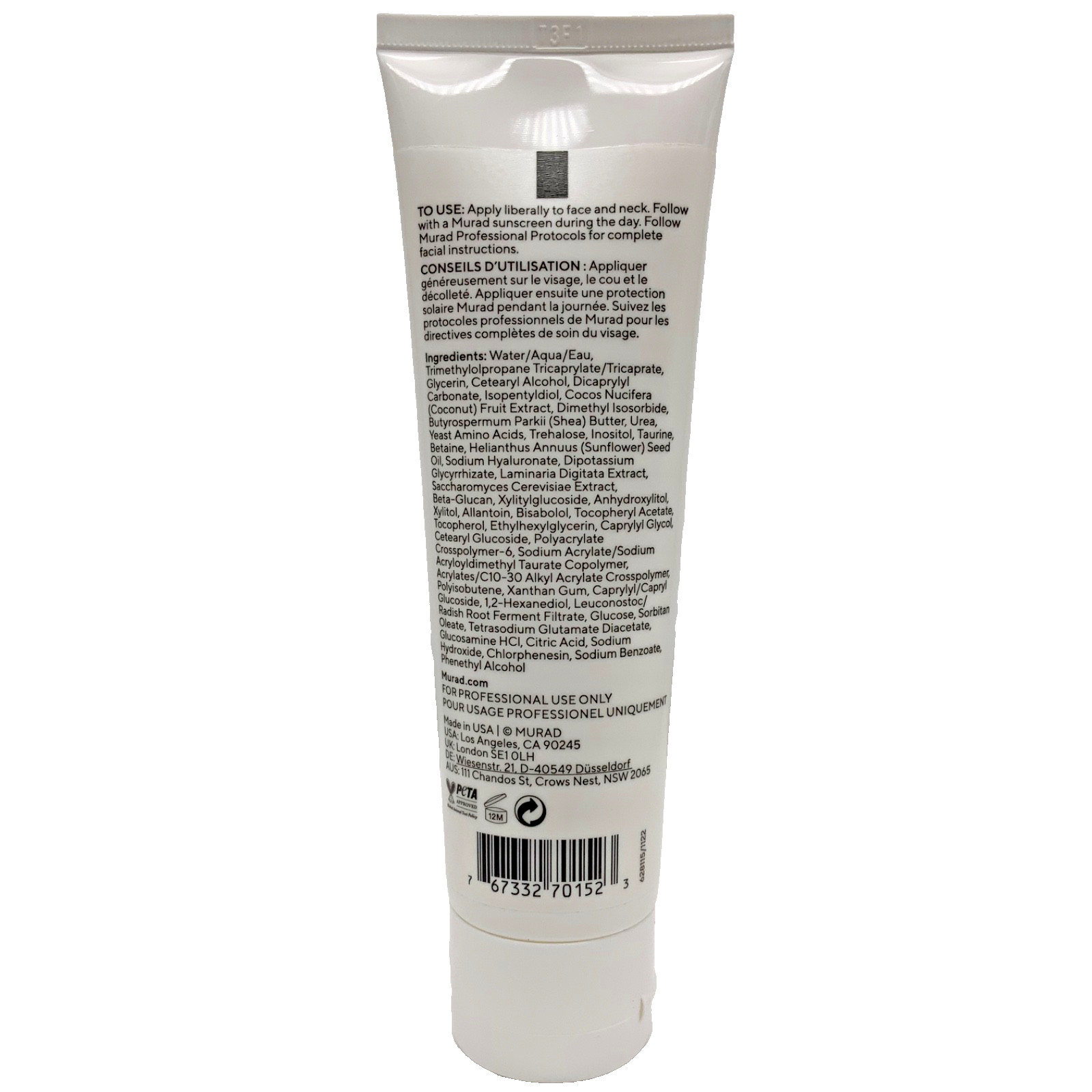 Murad Hydro-Dynamic Ultimate Moisture 4.3oz Large Processional Size Sealed