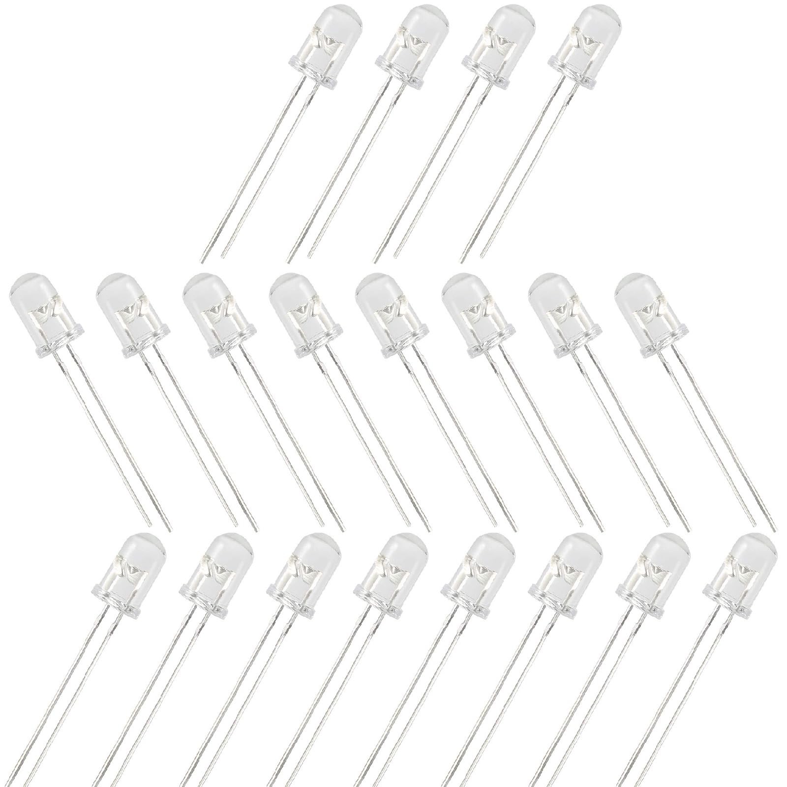 20 PCS PT3346C 5mm Phototransistor Light Sensor Clear Round F5 3V Arduino