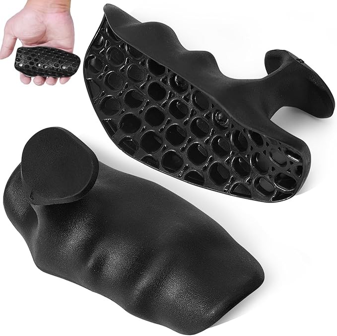 New LIFTING GRIPS x2 Rubber Gym Palm Protection Bodybuilding Weightlifting NIB!