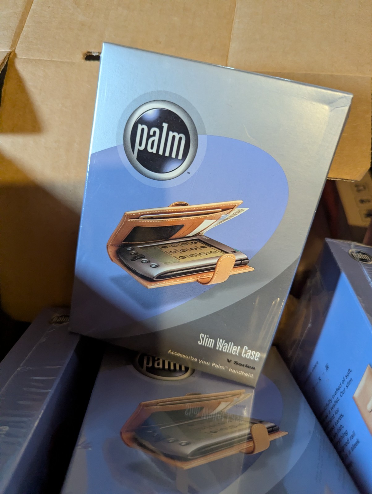 Palm PalmOne V Slim Wallet Case (Tan) P10444U Fits Palm V and Palm Vx handhelds