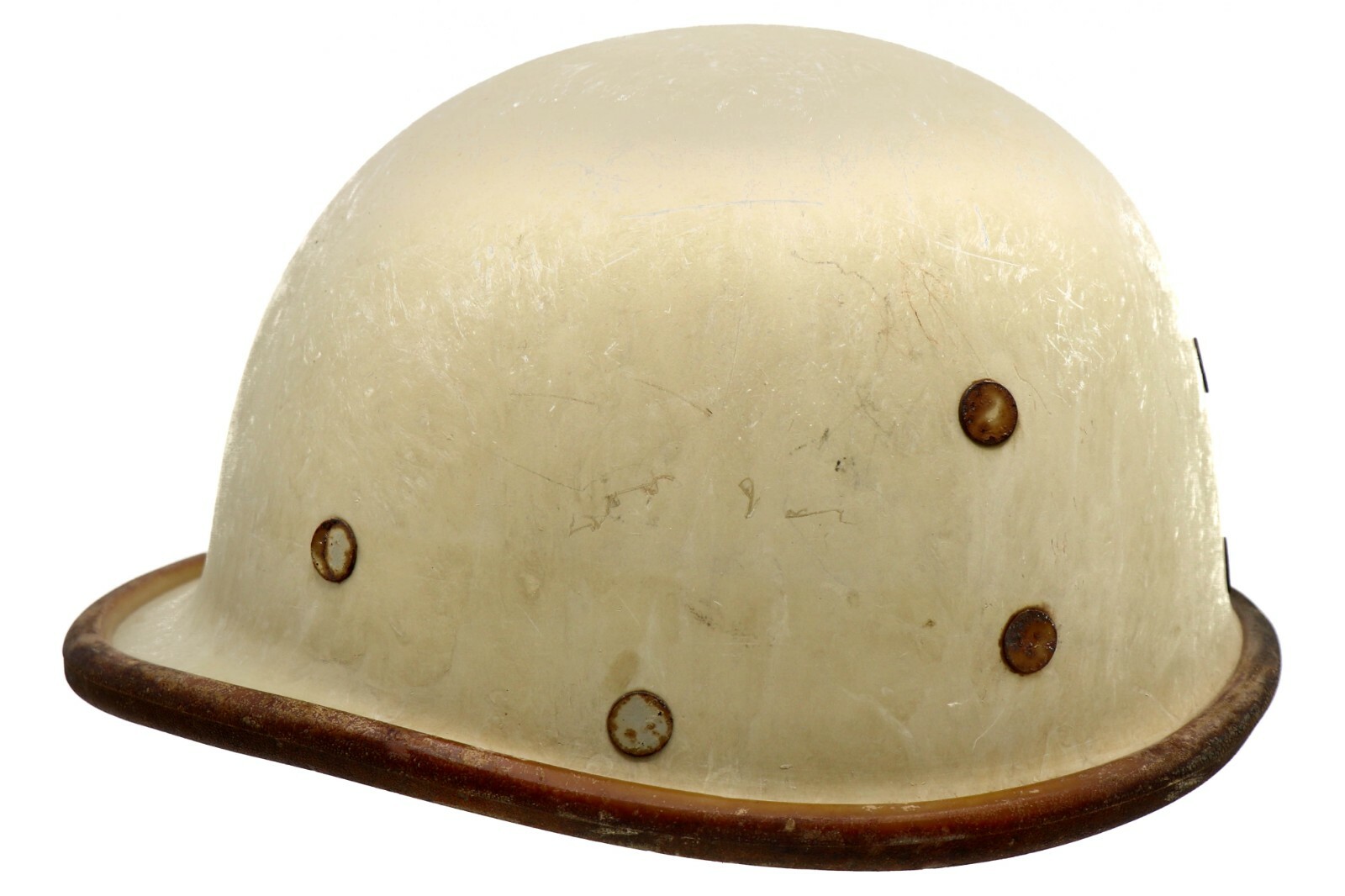 Iraq OIF / Desert Storm Bringback - Iraqi M90 Helmet Shell with Rubber Rim