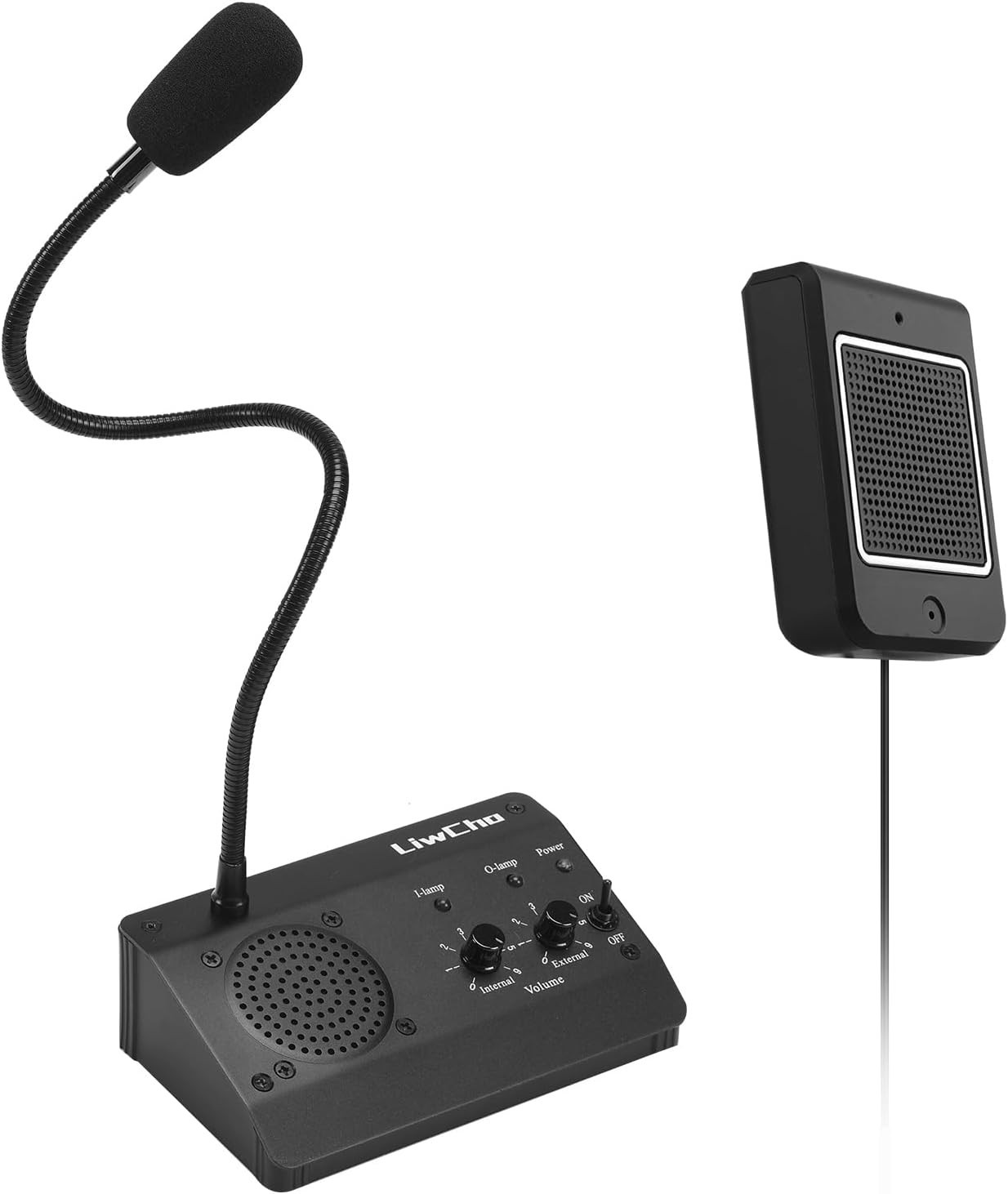 Dual-Way Window Intercom Window Speaker System Business, Store, Station, School