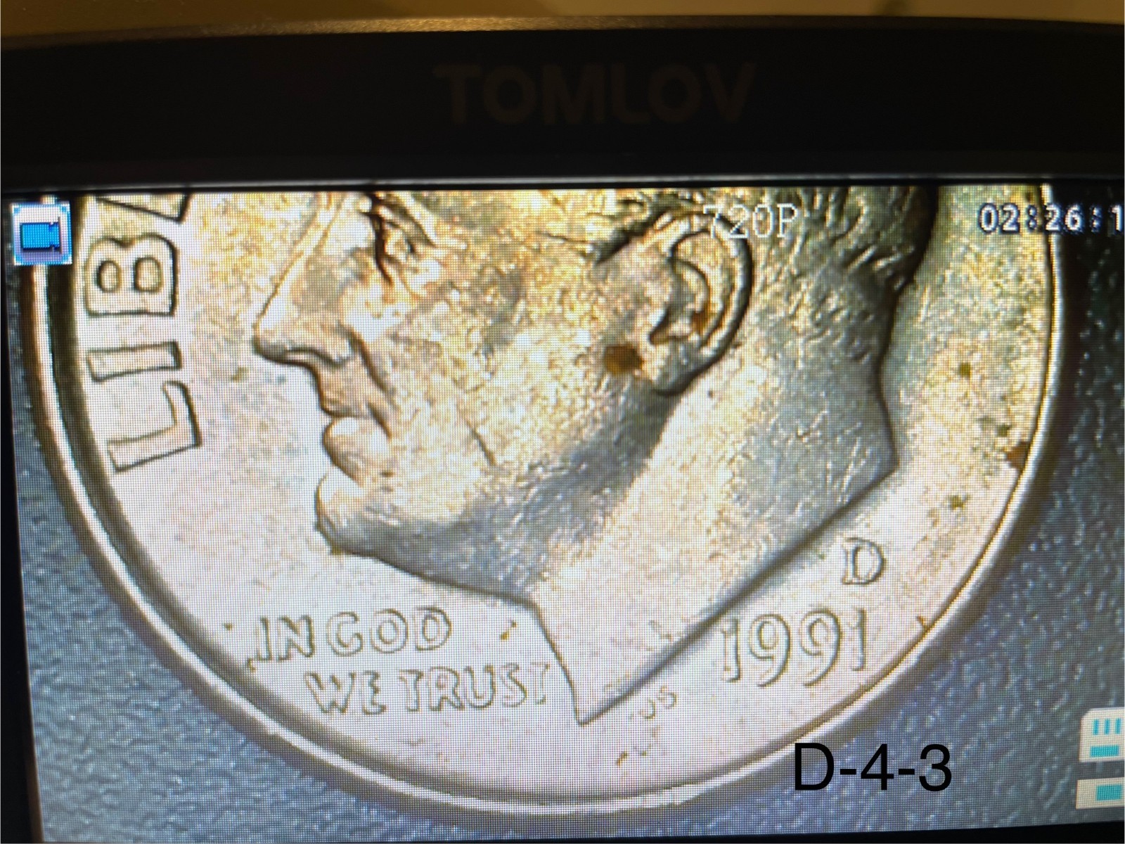 6X Roosevelt Dimes with various broadstrike, off-center, collar errors