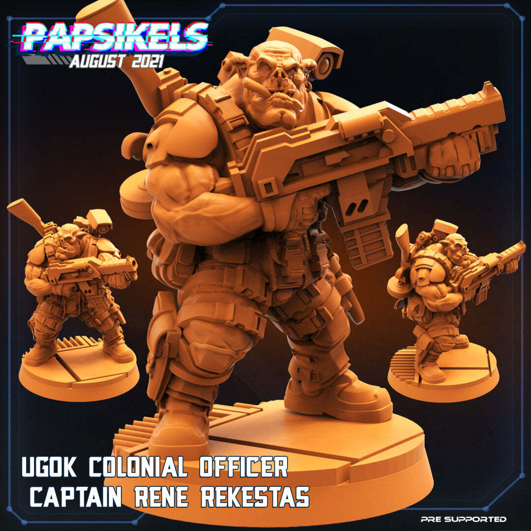 Ugok Squad Miniatures | Cyberpunk | Sci-Fi Miniature | Papsikels