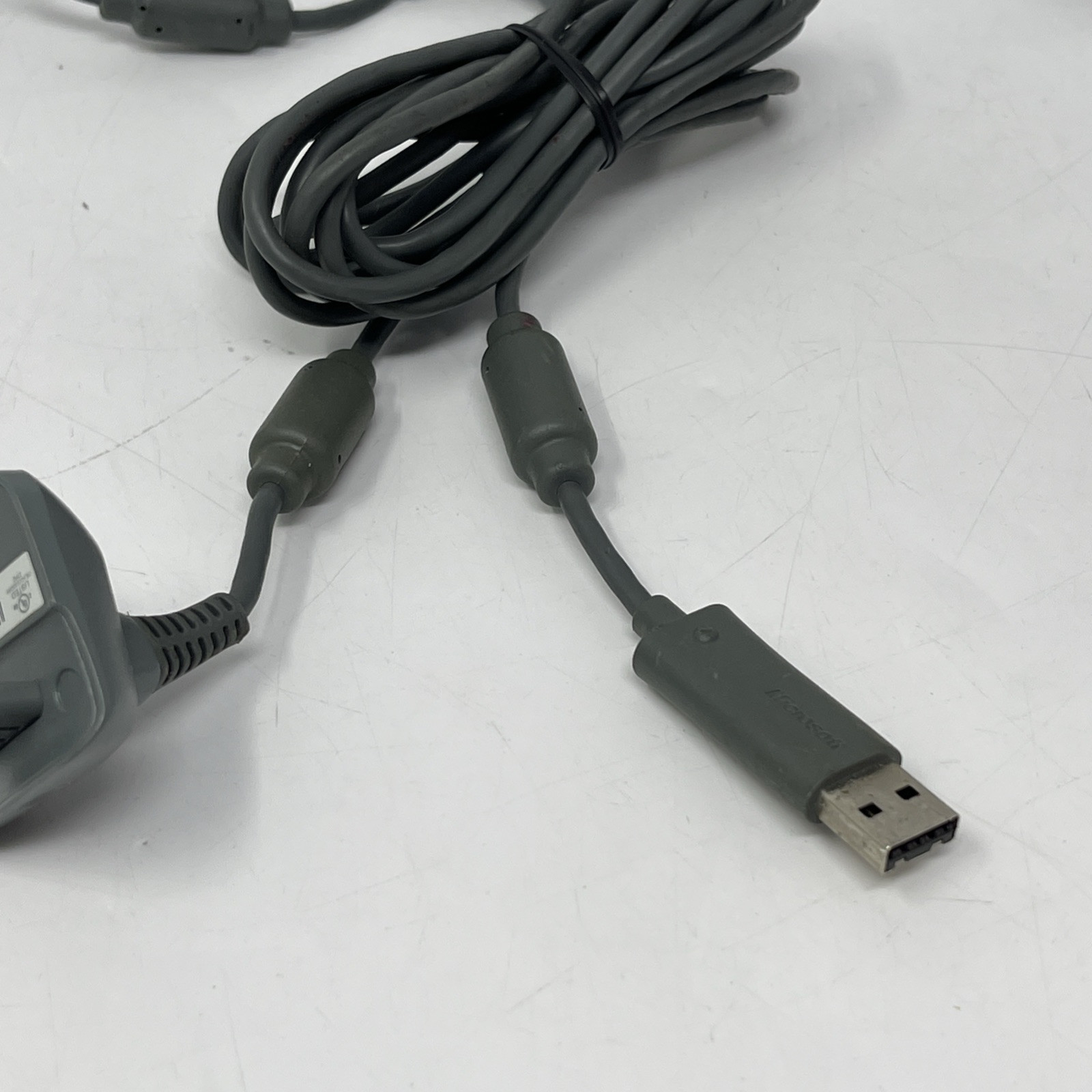 Lot Of 4 Microsoft Xbox 360 OEM Play & Charge Controller USB Charging Cables
