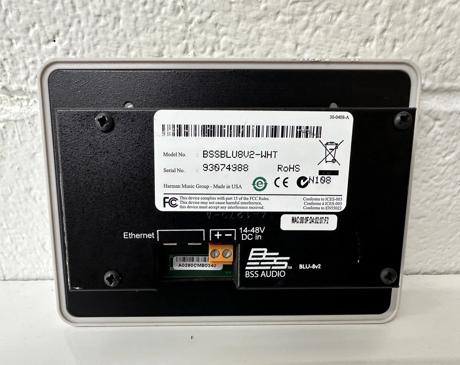 BSS BLU8V2-WHT Programmable Zone Controller