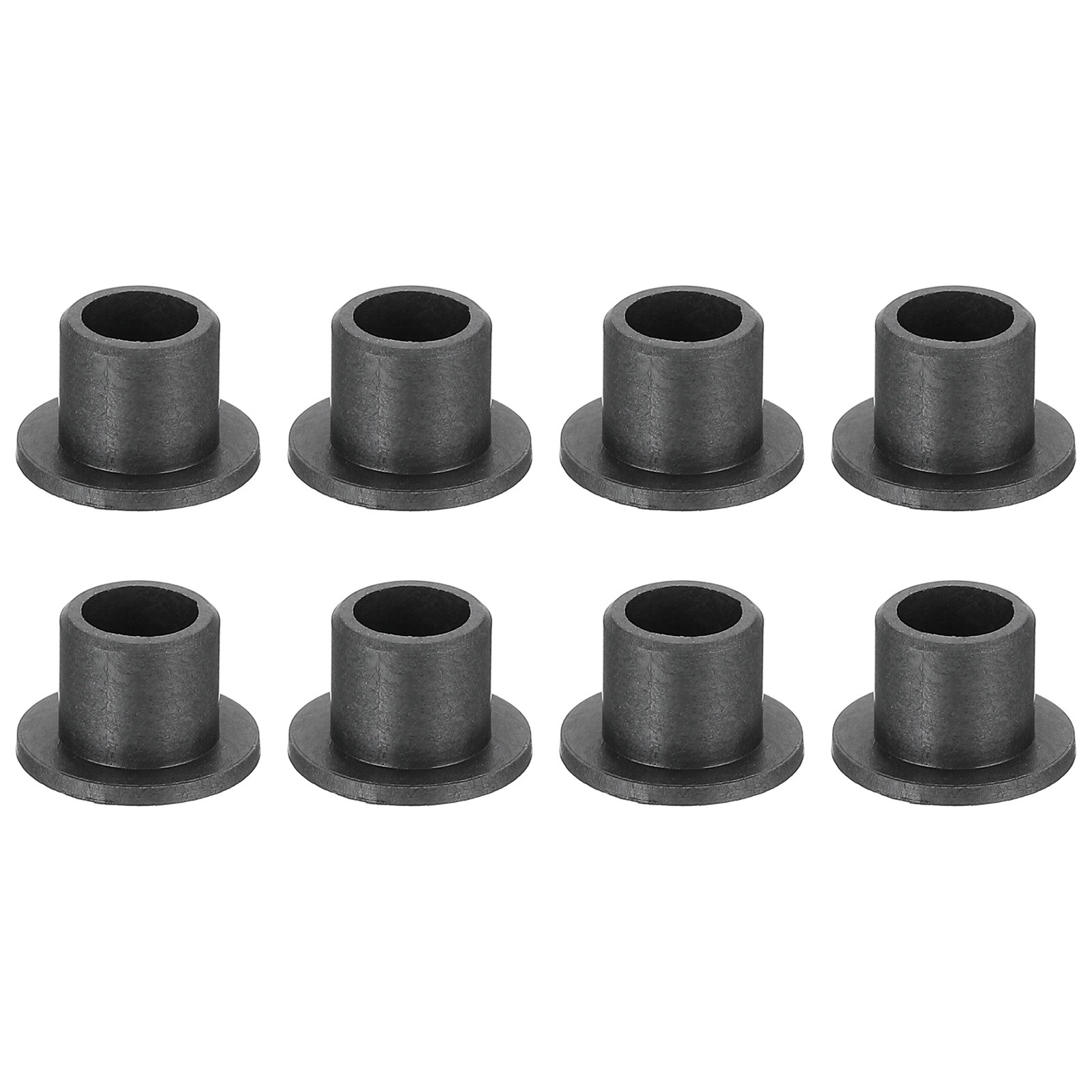 8Pcs Flanged Sleeve Bearing ID 5mm x OD 7mm x Length 7mm POM Bushing Black