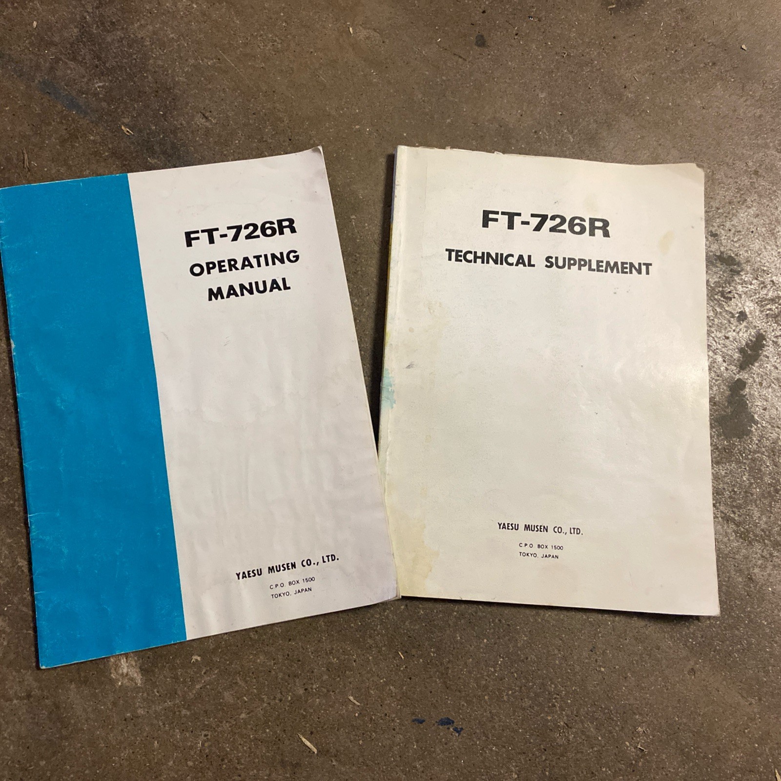 Yaesu FT-726R Operating manual & Technical Supplement Oem Originals