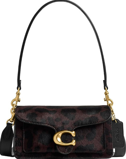 COACH Leopard Haircalf Tabby Shoulder/Crossbody Bag 20 - F2581-CC07 - B4/DrkBrwn
