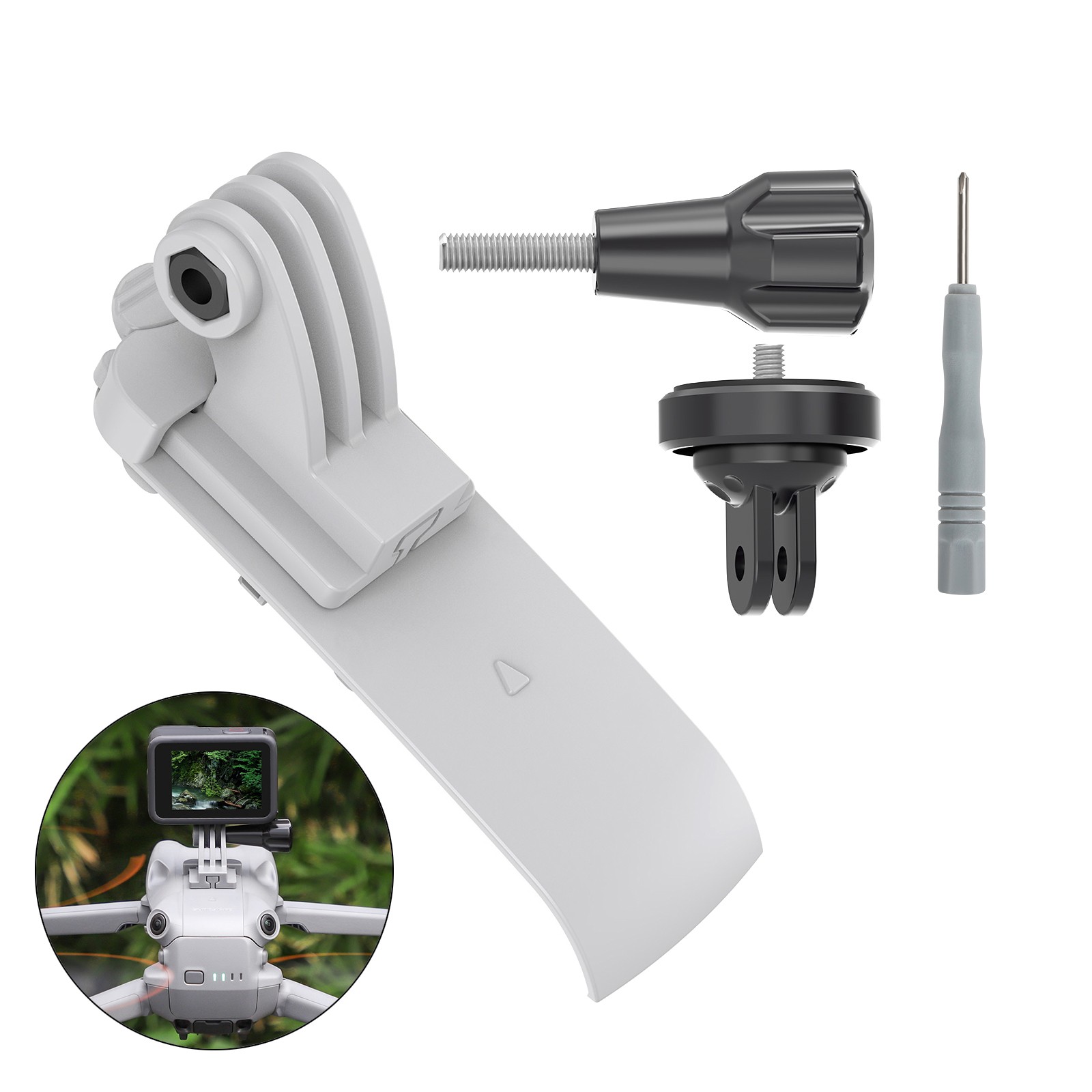 Action Camera Connector Fixed Base Adapter Mount For DJI Air 3 Drone Accessories