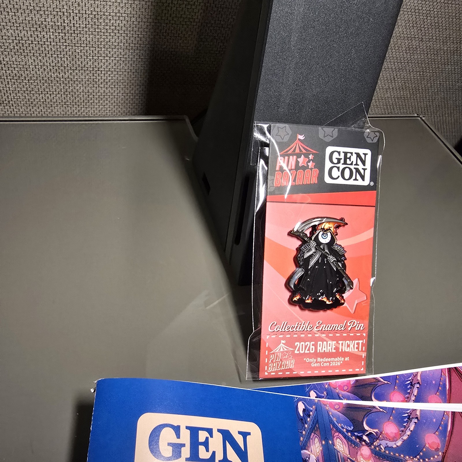 ++ Mordecai Enamel Pin GENCON 2026 Exclusive Dungeon Crawler Carl In-Hand ++