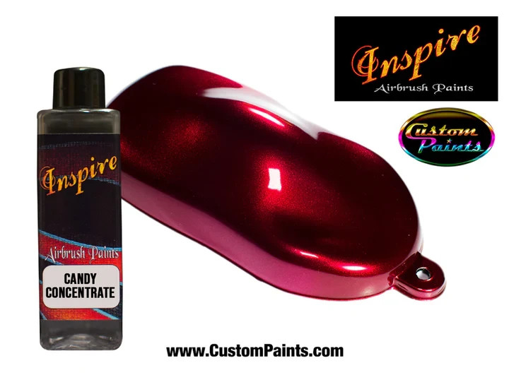Inspire Candy CONCENTRATE Cherry Red 4oz (SOLVENT), CUSTOM PAINT, ARTIST