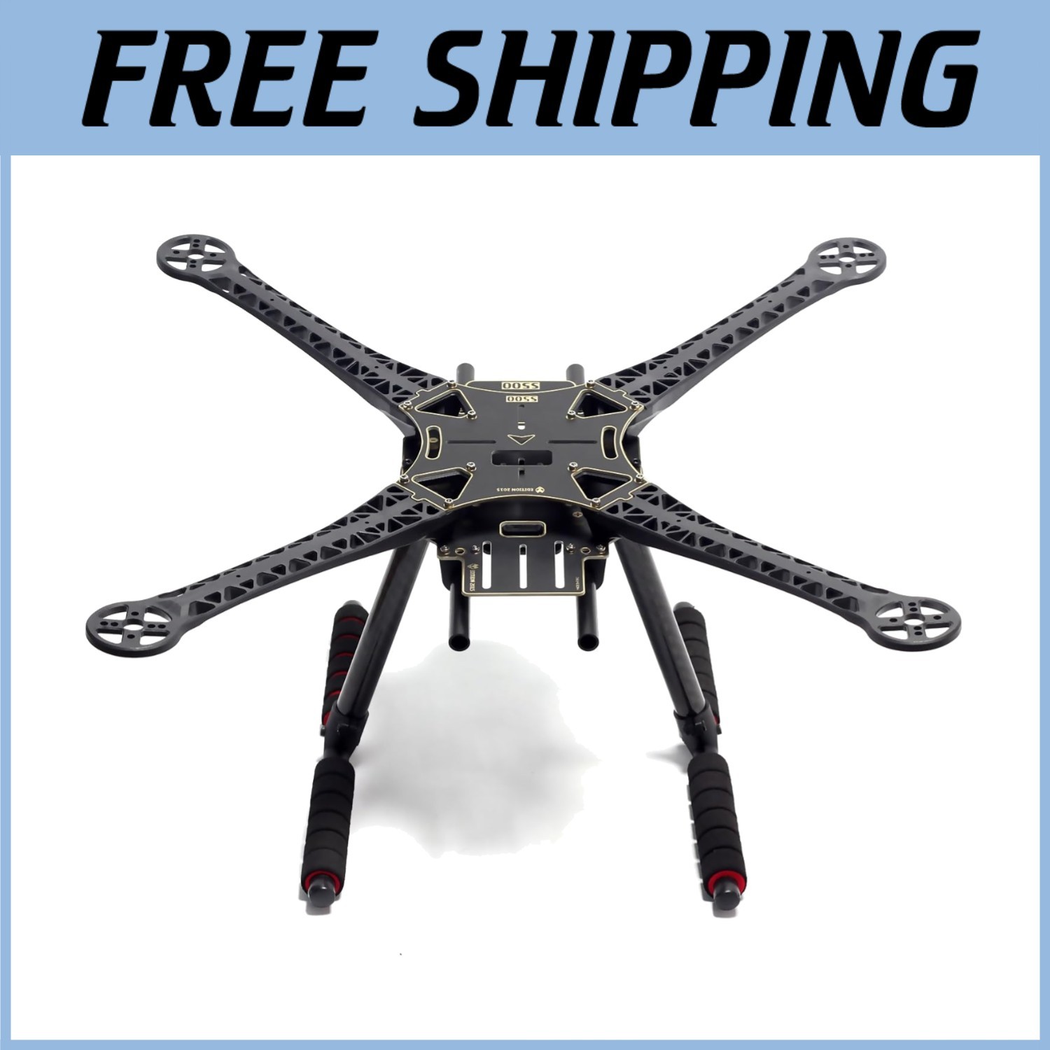 Quadcopter Frame Stretch X FPV - Carbon Fiber Landing Gear