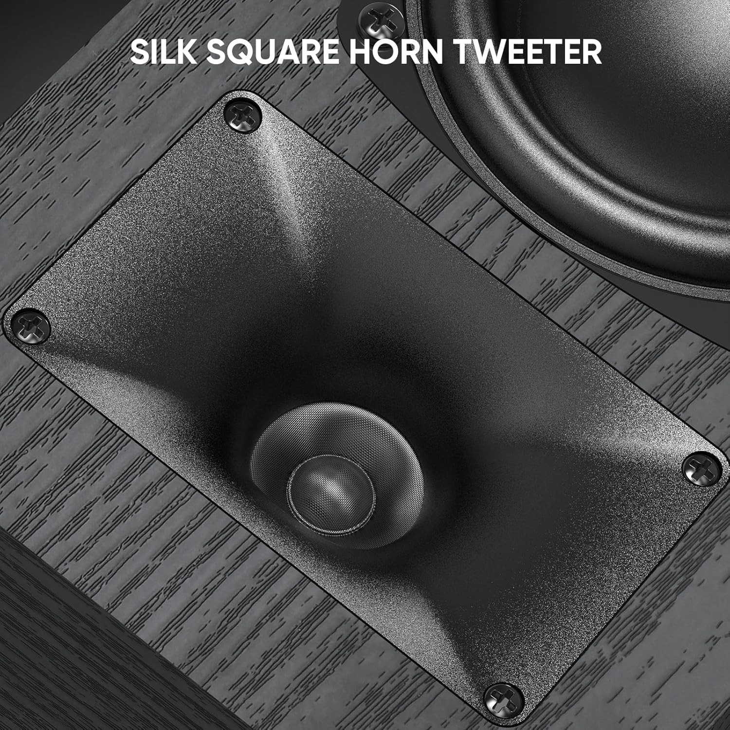 Passive Bookshelf Speakers, 2-Way 3.5" Woofer Black