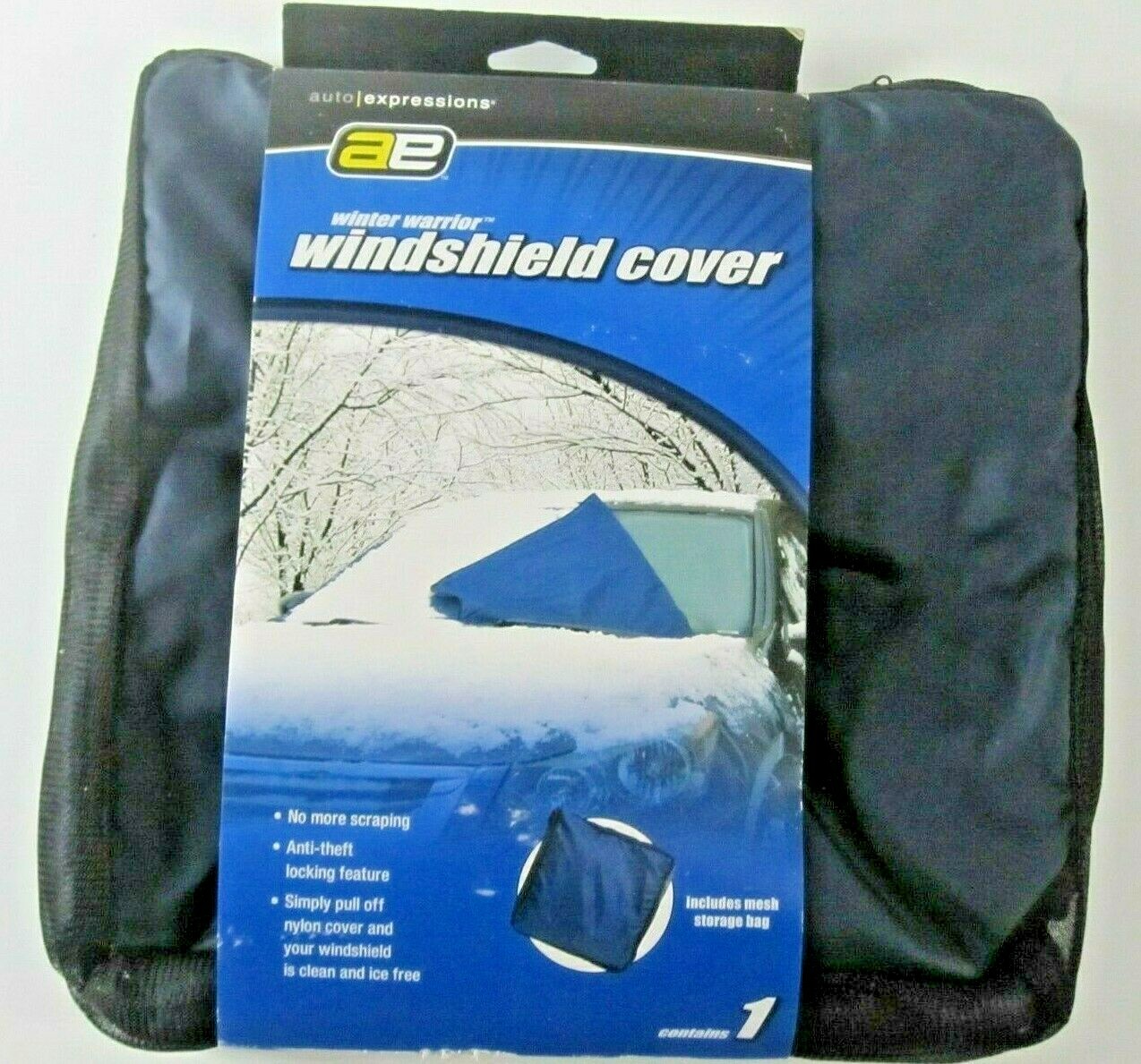 Auto Expressions Winter Warrior Windshield Cover with Mesh Bag New