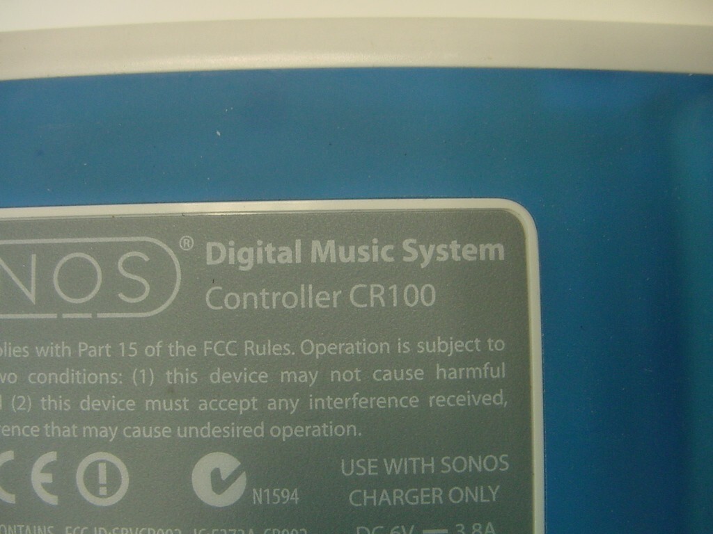 SONOS DIGITAL MUSIC SYSTEM CONTROLLER CR100 - CONTROLLER ONLY