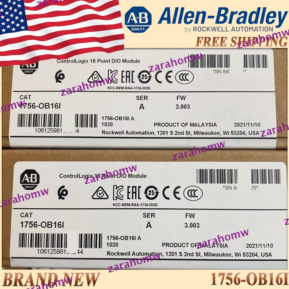 New in Box AB 1756-OB16I/A ControlLogix 16 Point D/O Module Free Ship 1756OB16I
