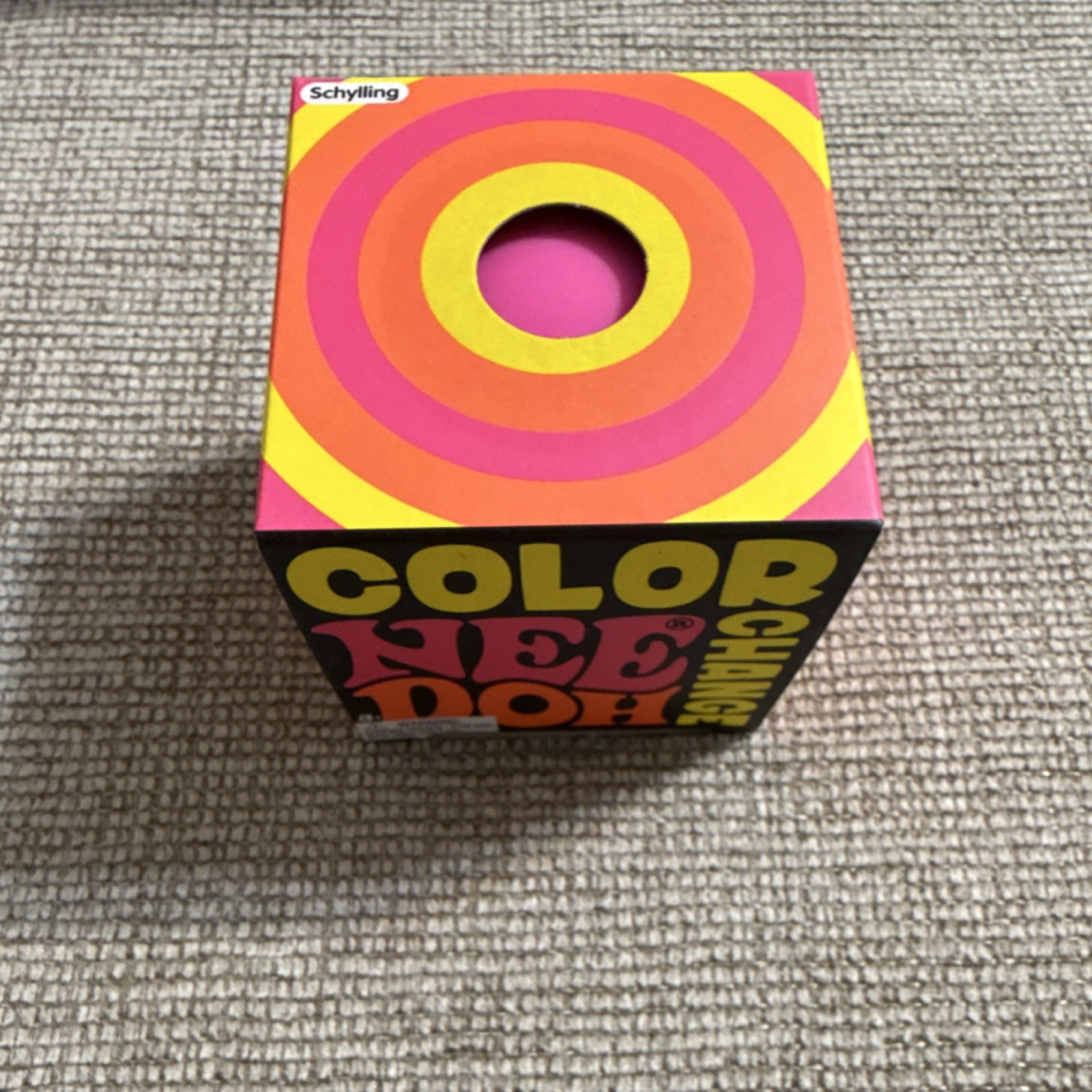 Nee Doh color change Squeeze Ball Pink  Stress Reliever New/Sealed
