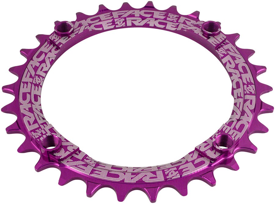 RaceFace 1x Narrow Wide Chainring - 30t, 104 BCD, 10-12 Speed, 7075 Aluminum, Pu
