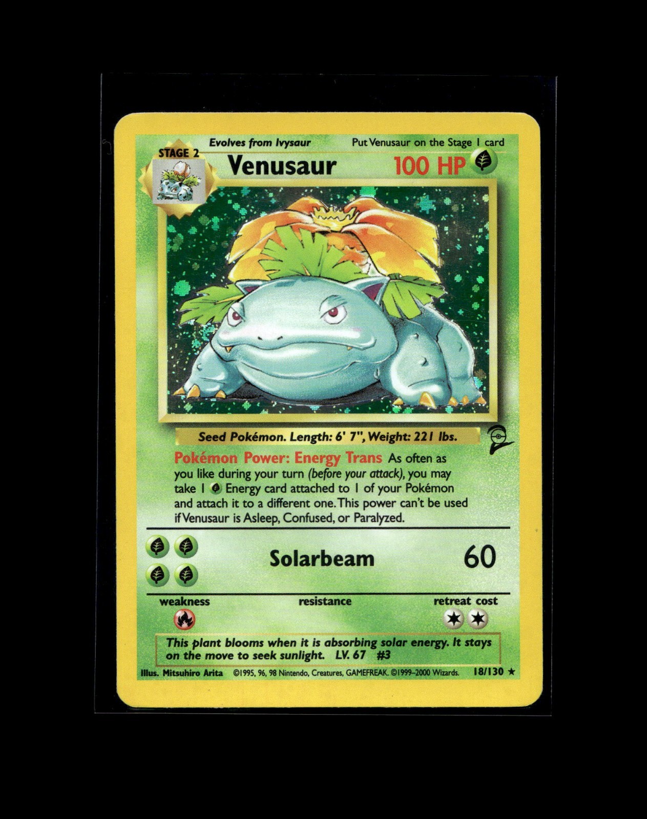 Bulbasaur Ivysaur Venusaur Pokemon Card! Holo/Reverse Holo EX VMAX Rare Cards!