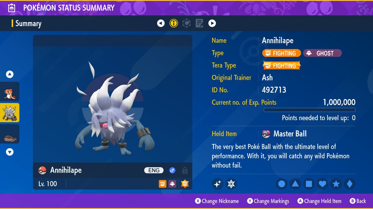 Pokemon Scarlet and Violet PSV - Shiny 6IV Annihilape