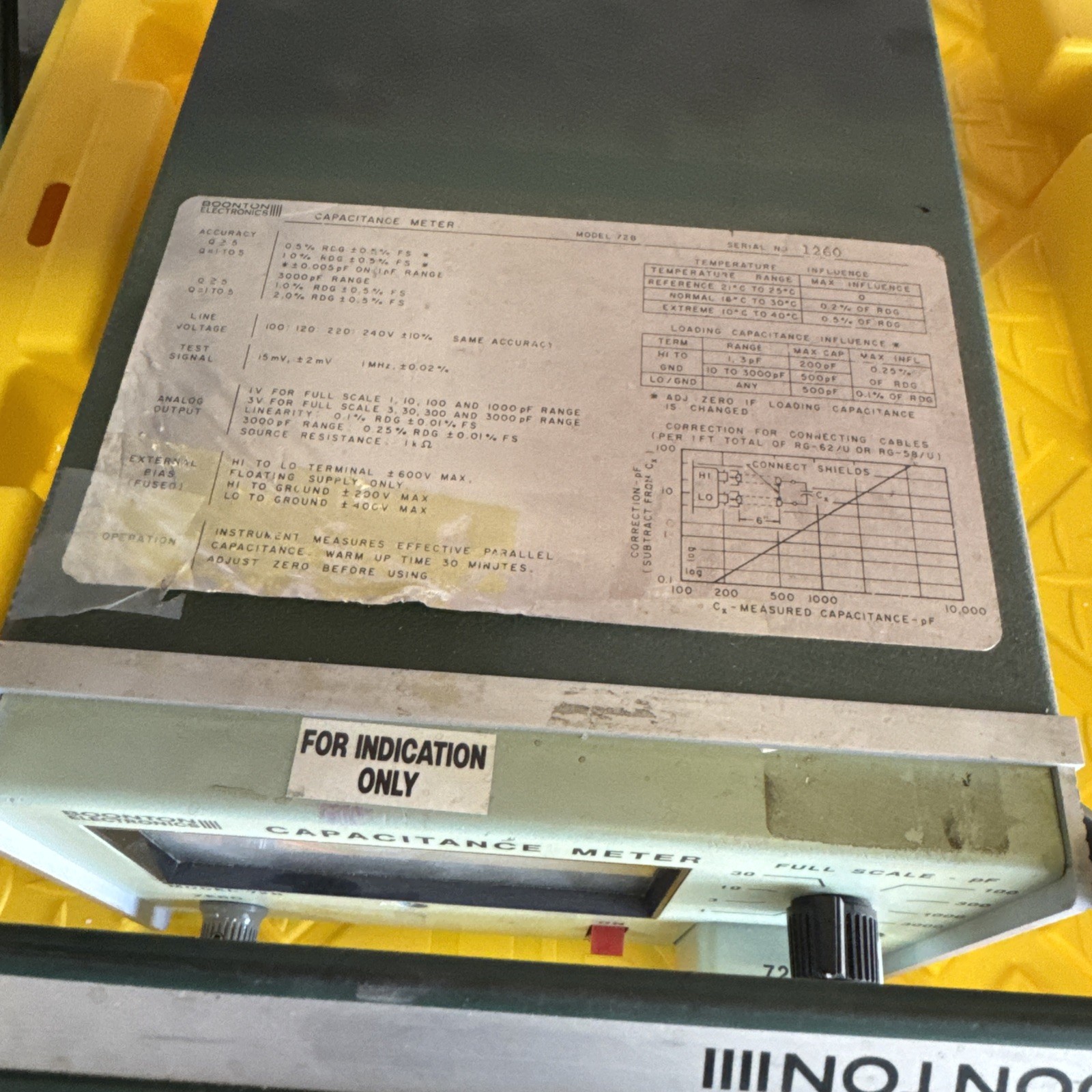Boonton Capacitance Model 72b