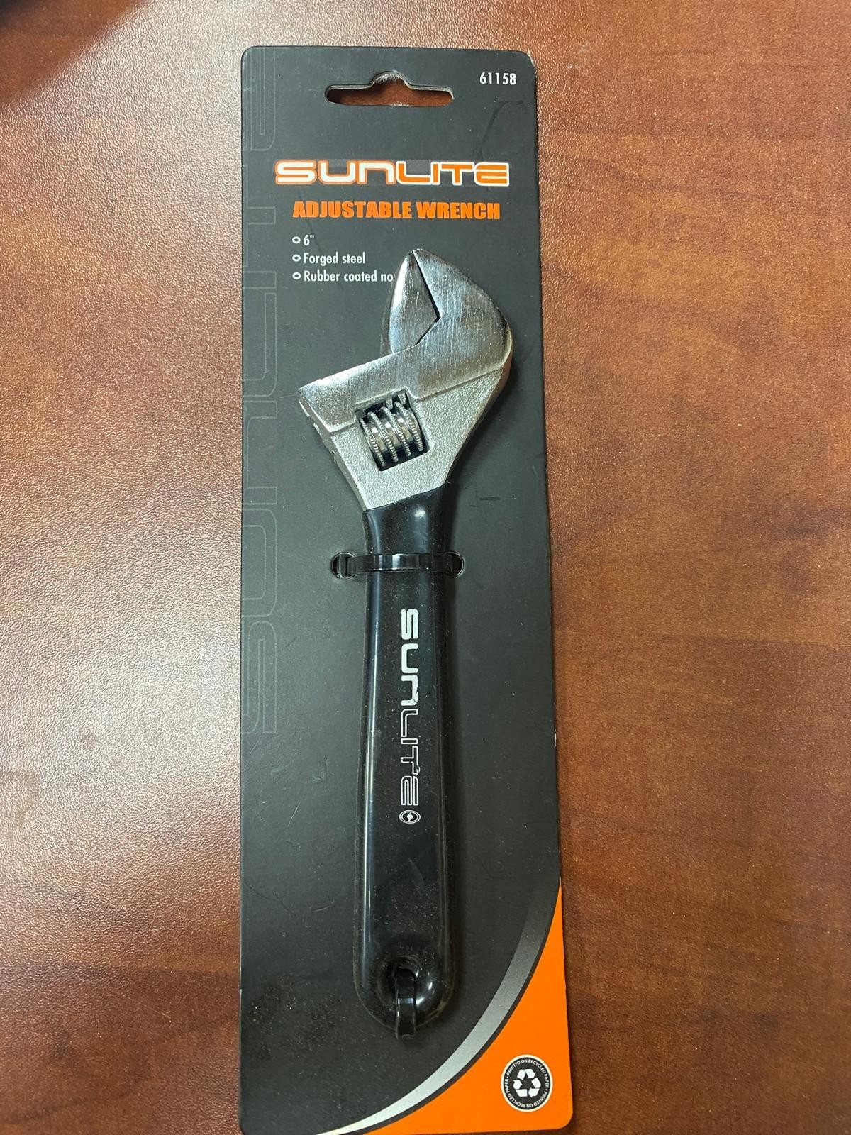 Sunlite [61158] 6" Adjustable Wrench Chrome Plated Steel