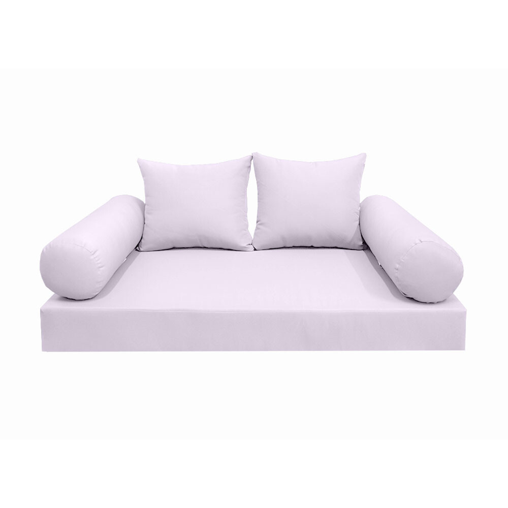 *COVER ONLY*-Style 4 Daybed Mattress Bolster Pillow Covers Knife Edge Twin-AD107