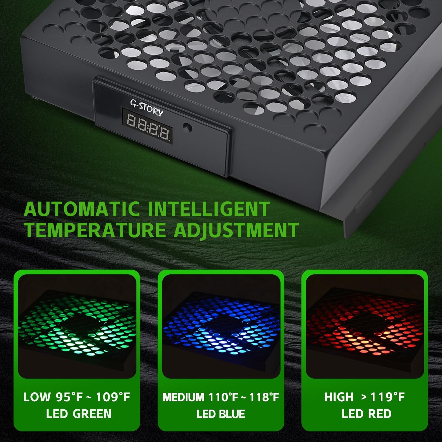 Automatic Temperature-Controlled Fan for Xbox Series S