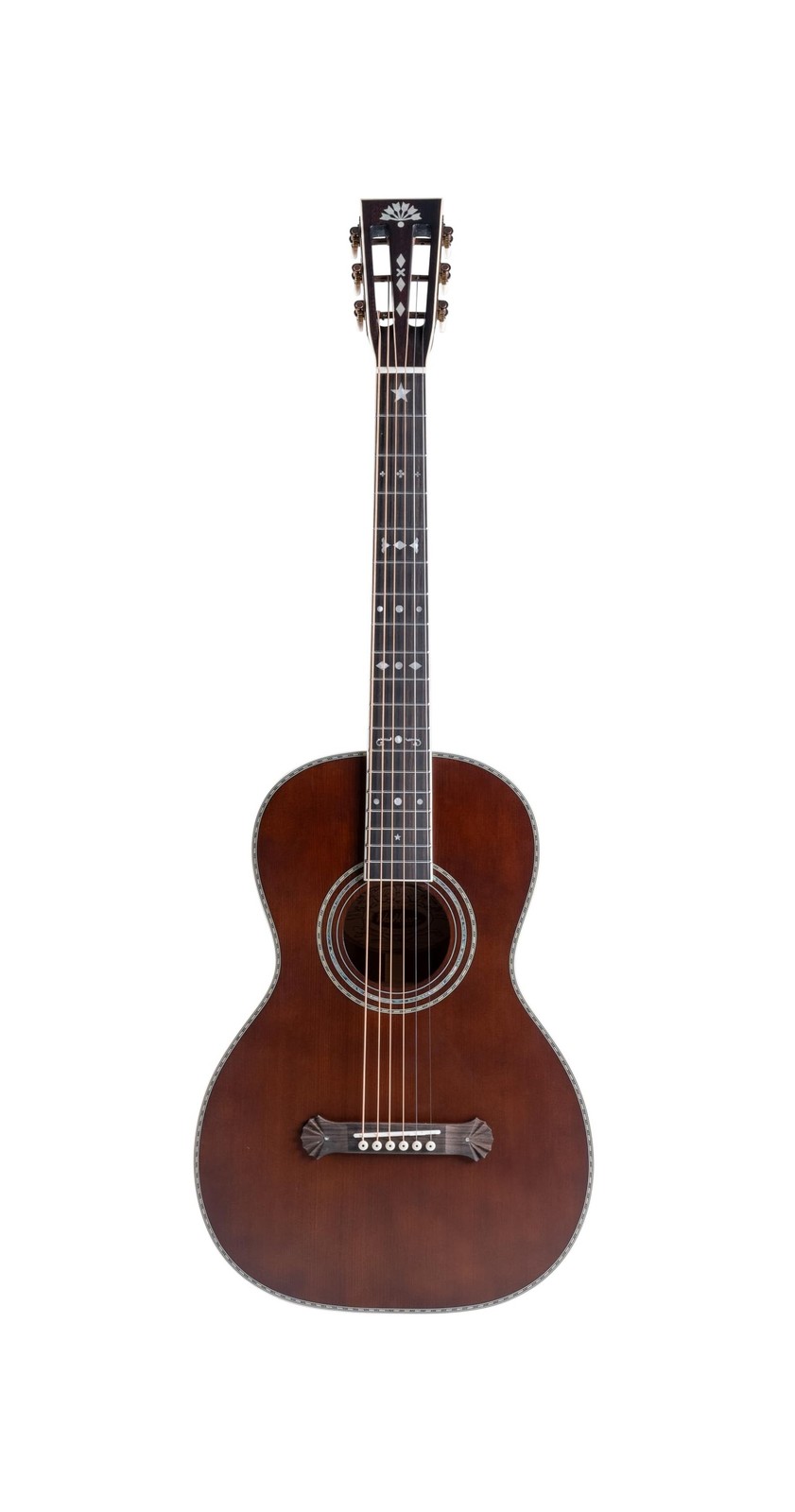 Washburn R310K Victorian Parlor Acoustic Guitar w/Gigbag, Antique Brown