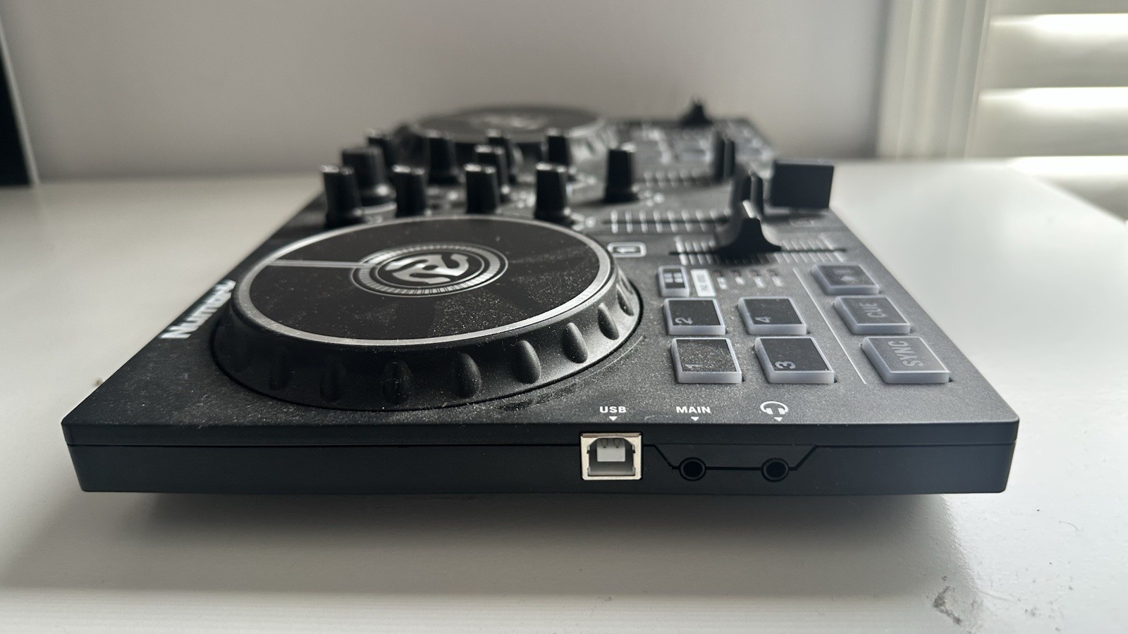 Numark Party Mix DJ Controller with Speakers, 2 Decks, Mixer, Party Lights