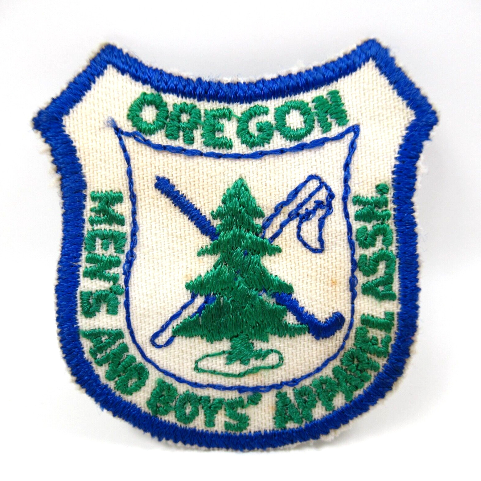 Oregon Patch Men’s & Boys’ Apparel Assn Golf Club Tree Vintage Sew On