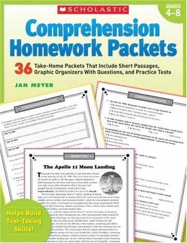 Comprehension Homework Packets: 36 - Paperback, by Meyer Jan - Very Good h