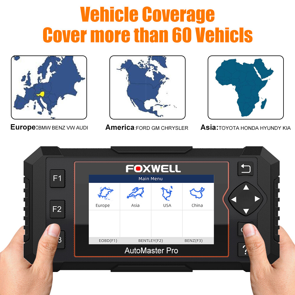 Foxwell NT644 Elite Full System Scanner Car Diagnostic Tool OBD2 ABS SRS DPF