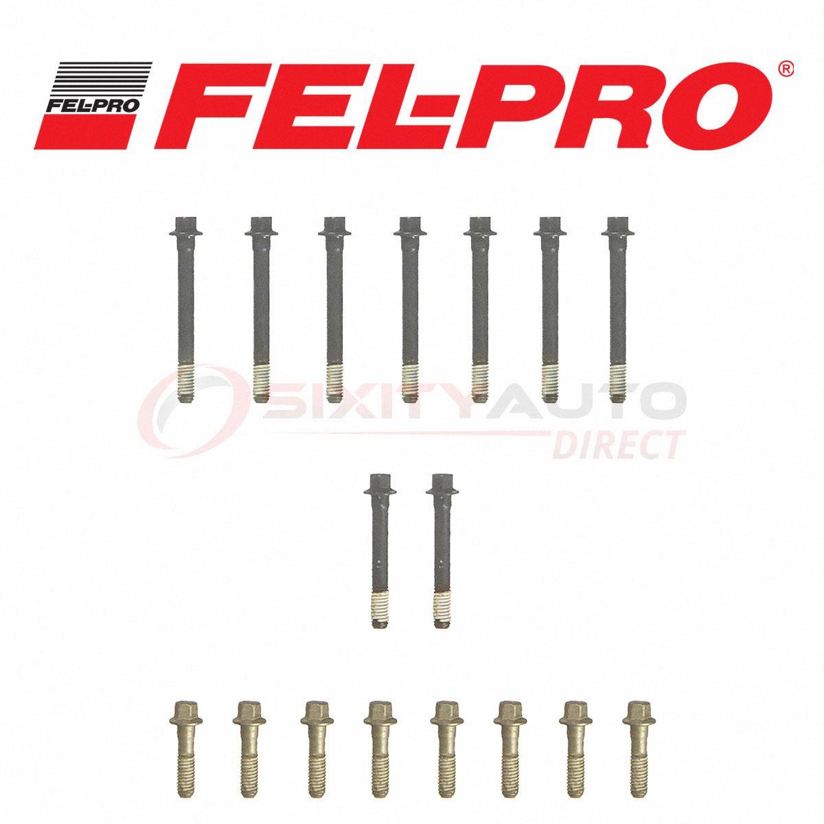 Fel-Pro Cylinder Head Bolt Set for 1971-1977 Pontiac Ventura 5.0L 5.7L V8 - jr